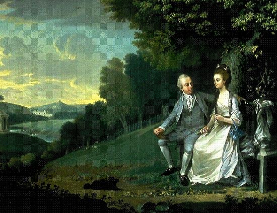 James Holland Portrait of Sir Francis and Lady Dashwood at West Wycombe Park Germany oil painting art